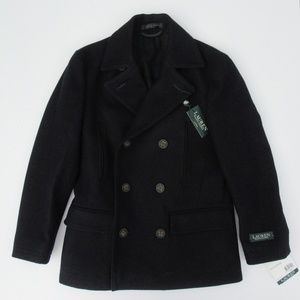 Ralph Lauren Navy Wool Dress Pea Coat NWT Sz 20